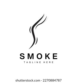 Steam Steam Logo Vector Hot Evaporating Aroma. Smell Line Illustration, Cooking Steam Icon, Steam Train, Baking, Smoking
