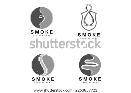 Steam Steam Logo Vector Hot Evaporating Aroma. Smell Line Illustration, Cooking Steam Icon, Steam Train, Baking, Smoking