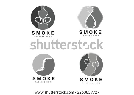 Steam Steam Logo Vector Hot Evaporating Aroma. Smell Line Illustration, Cooking Steam Icon, Steam Train, Baking, Smoking