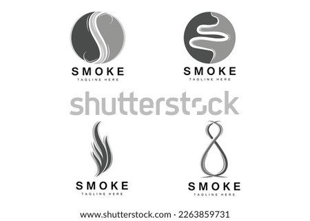 Steam Steam Logo Vector Hot Evaporating Aroma. Smell Line Illustration, Cooking Steam Icon, Steam Train, Baking, Smoking