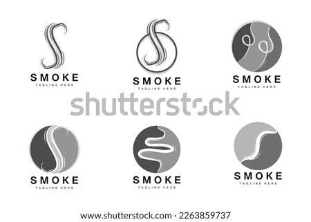 Steam Steam Logo Vector Hot Evaporating Aroma. Smell Line Illustration, Cooking Steam Icon, Steam Train, Baking, Smoking
