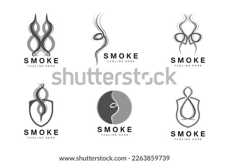 Steam Steam Logo Vector Hot Evaporating Aroma. Smell Line Illustration, Cooking Steam Icon, Steam Train, Baking, Smoking