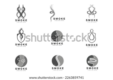 Steam Steam Logo Vector Hot Evaporating Aroma. Smell Line Illustration, Cooking Steam Icon, Steam Train, Baking, Smoking