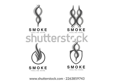 Steam Steam Logo Vector Hot Evaporating Aroma. Smell Line Illustration, Cooking Steam Icon, Steam Train, Baking, Smoking