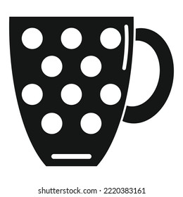 Steam mug icon simple vector. Hot cup. Warm porcelain