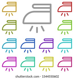 Steam multi color icon. Simple thin line, outline vector of laundry icons for ui and ux, website or mobile application