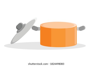 Steam Pan Vector Illustration Design