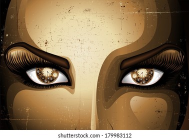 Steam punk Girl Eyes