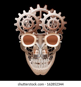 Steam punk skull