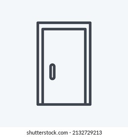 Steam Room Icon in trendy line style isolated on soft blue background