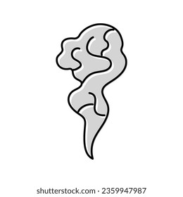 steam smell color icon vector. steam smell sign. isolated symbol illustration