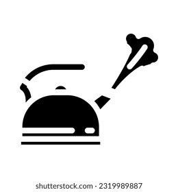 steam smell glyph icon vector. steam smell sign. isolated symbol illustration