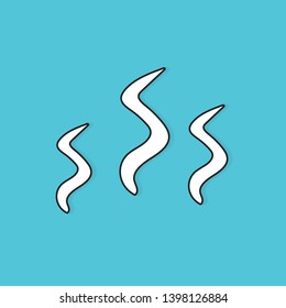 steam, smoke, aroma icon- vector illustration