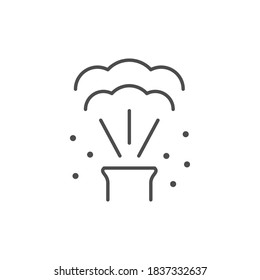 Steam or smoke line outline icon