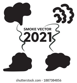 Steam smoke realistic set. Steam, cloud and smoke icons