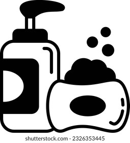 Steam Sterilization concept, vector icon design, Housekeeping symbol, Office caretaker sign, porter or cleanser equipment stock illustration