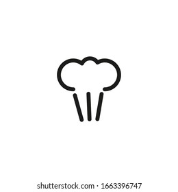 Steam Symbol Line Icon Vector Illustration 