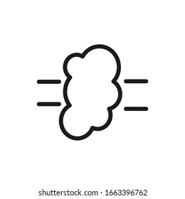 Steam Symbol Line Icon Vector Illustration 