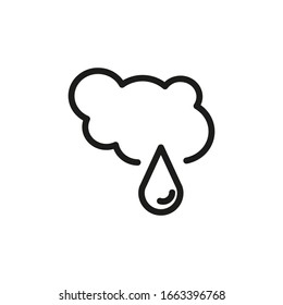 Steam Symbol Line Icon Vector Illustration 