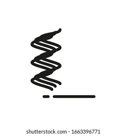 Steam Symbol Line Icon Vector Illustration 
