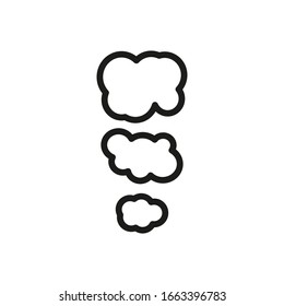 Steam Symbol Line Icon Vector Illustration 