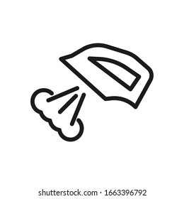 Ilustración de vectores de línea de símbolo de vapor 