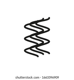 Steam Symbol Line Icon Vector Illustration 