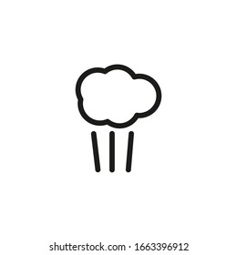 Steam Symbol Line Icon Vector Illustration 
