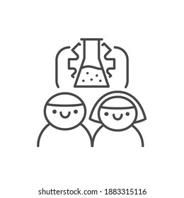 STEAM system color line icon. Pictogram for web page, mobile app, promo.