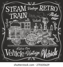 steam train vector logo design template. locomotive or transportation icon.