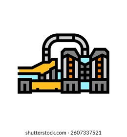 steam turbine industry color icon vector. steam turbine industry sign. isolated symbol illustration