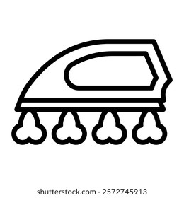 Steam Vector Line Icon Design