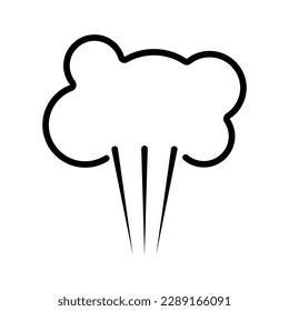 Steam from water vector. Icon for household steam appliances vector. Liquid evaporation vector.
