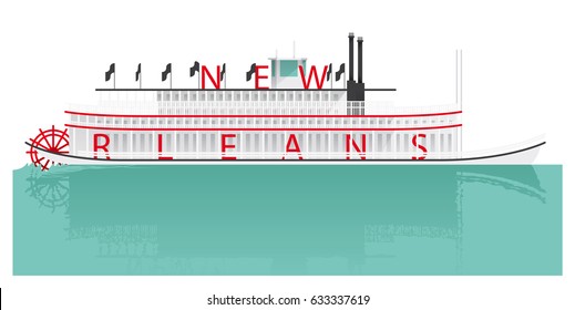 STEAMBOAT. NEW ORLEANS.
USA. MONUMENTS & ICONS