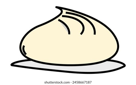Steambun Dumpling logo food art