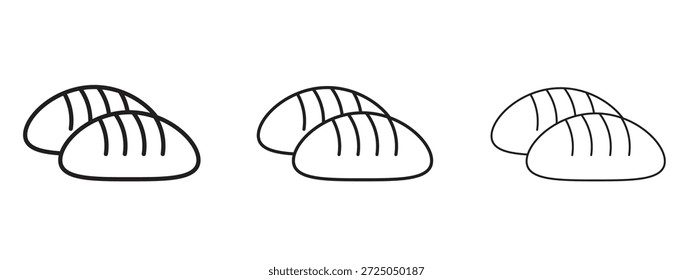 Icono de pan al vapor. Ilustración vectorial de estilo minimalista dibujado a mano