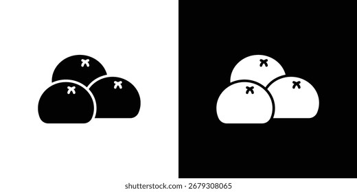 Diseño de doodle de ilustración de símbolo de pan al vapor