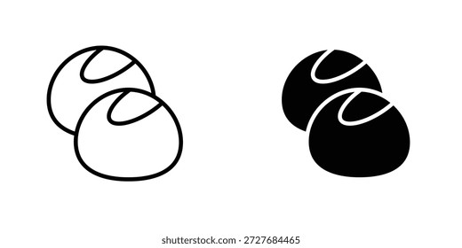 Icono de pan al vapor elemento de Diseño gráfico de logotipo. EPS10