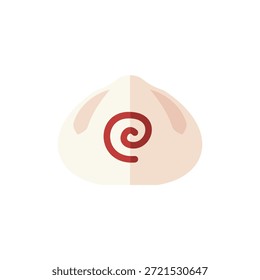 Ícone de pão fumegado simbolizando o calor, reunião familiar e cozinha tradicional chinesa.