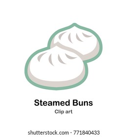 steamed buns clip art