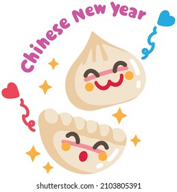 Steamed buns and gyoza are celebrated with Chinese food during the Chinese New Year.