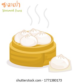 Steamed Buns in Thai Language it mean “Funny Steamed Buns”