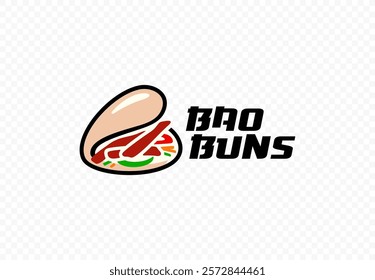 Steamed buns vector logo design