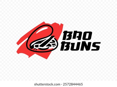 Steamed buns vector logo design