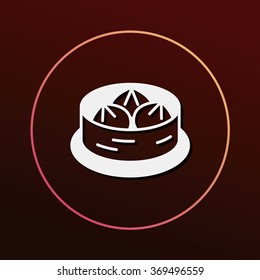 Steamed stuffed bun icon