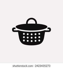 Steamer basket icon - Simple Vector Illustration