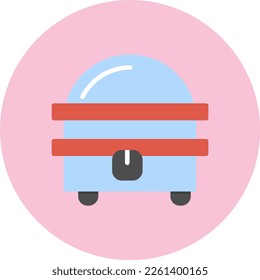Steamer Flat Vector Icon Design