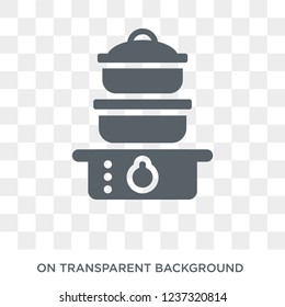 steamer icon. steamer design concept from Kitchen collection. Simple element vector illustration on transparent background.