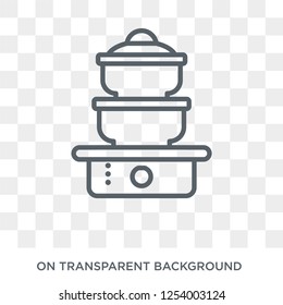 steamer icon. steamer design concept from Kitchen collection. Simple element vector illustration on transparent background.