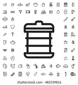 Steamer icon illustration isolated vector sign symbol